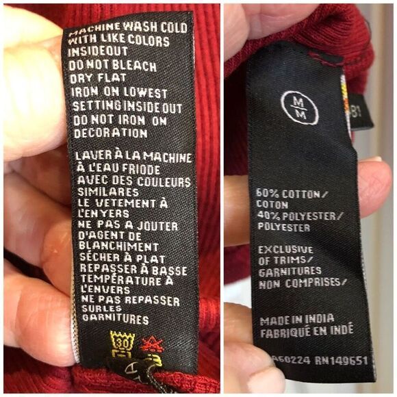 BUFFALO David Bitton - 🎉HP🎉NWT - M Sz M “Kipat” Long Sleeve Henley Top/Dark Red - Picture 15 of 16